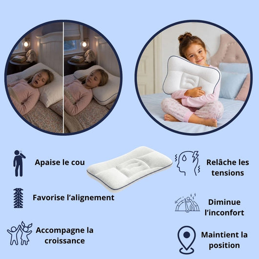 Oreiller Enfant Ergonomique